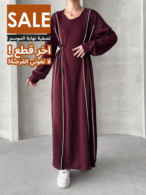 فستان تريكو لون بوردو